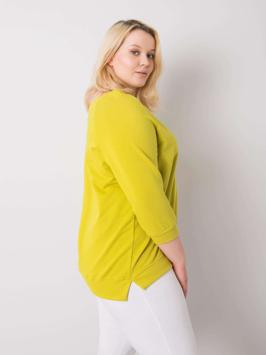 Světle zelená mikina Alexandria plus velikosti 3XL - main (2)