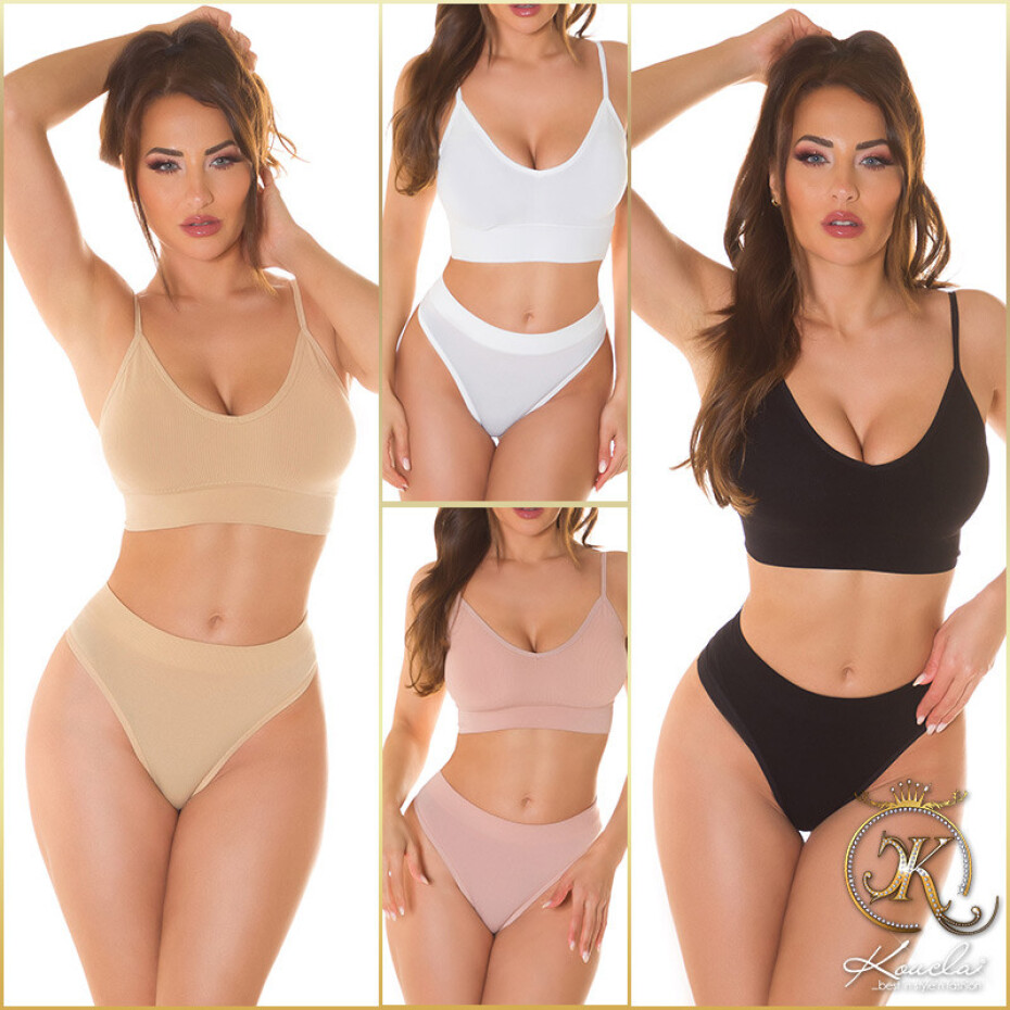Sexy Musthave Dessous Set Lounge Style barva white velikost M/L - main (8)