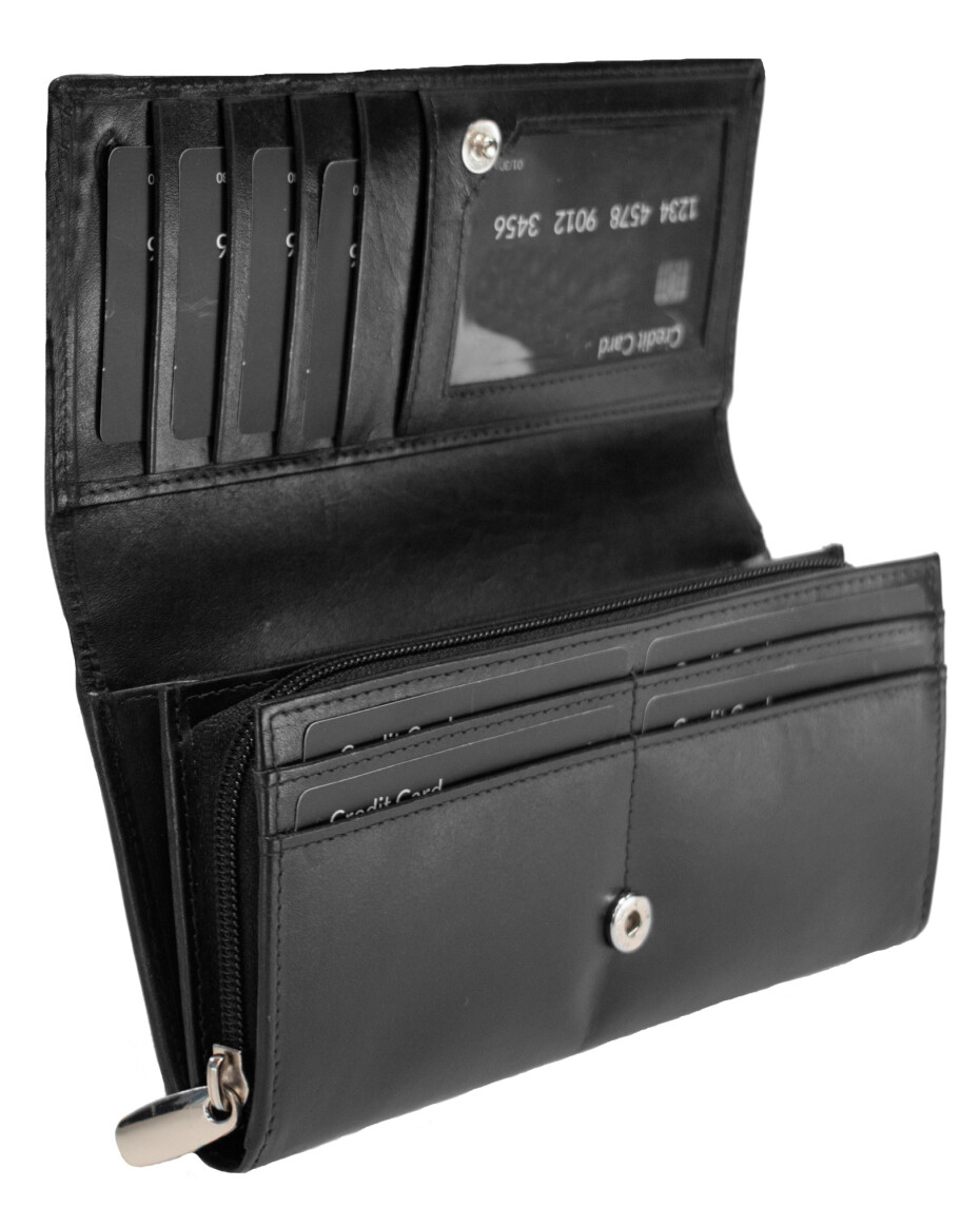 Peněženka Semiline RFID P8264-0 černá 19,5 cm x 11 cm x 3 cm - main (3)