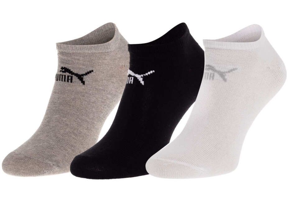 Puma 3Pack ponožky 887497 White/Black/Grey 43-46 - main (2)