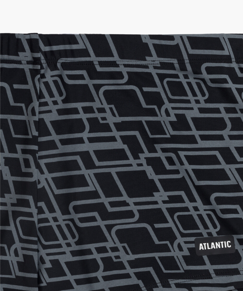 Pánské plavecké šortky ATLANTIC - černé/šedé Velikost: L - main (3)