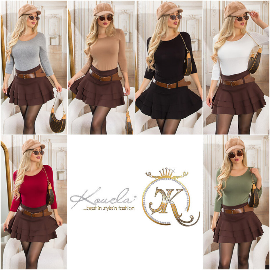 Sexy tričko Koucla Musthave Basic s dlouhým rukávem grey Einheitsgroesse - main (2)