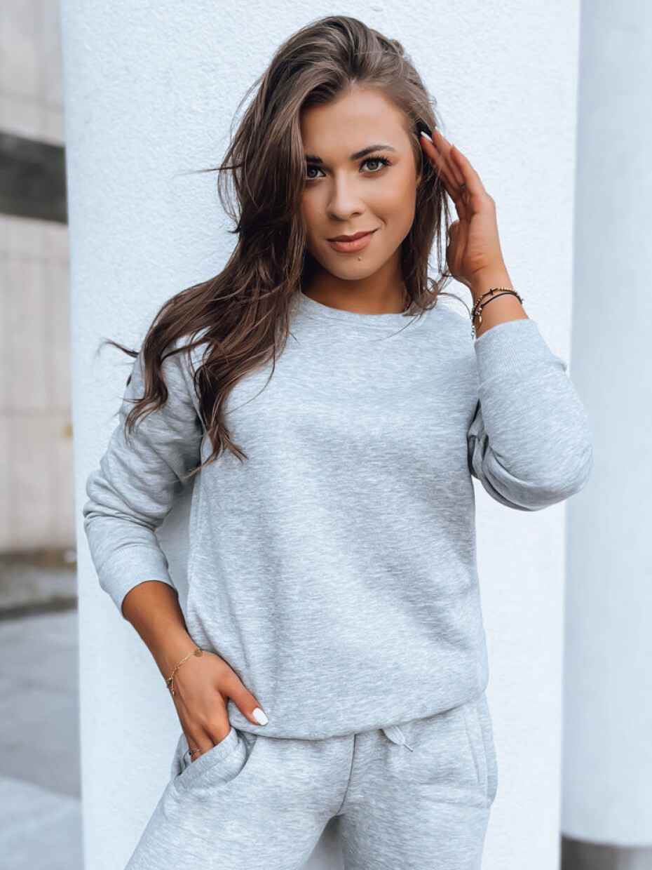 Šedá dámská mikina FASHION II by0152 M - main (0)