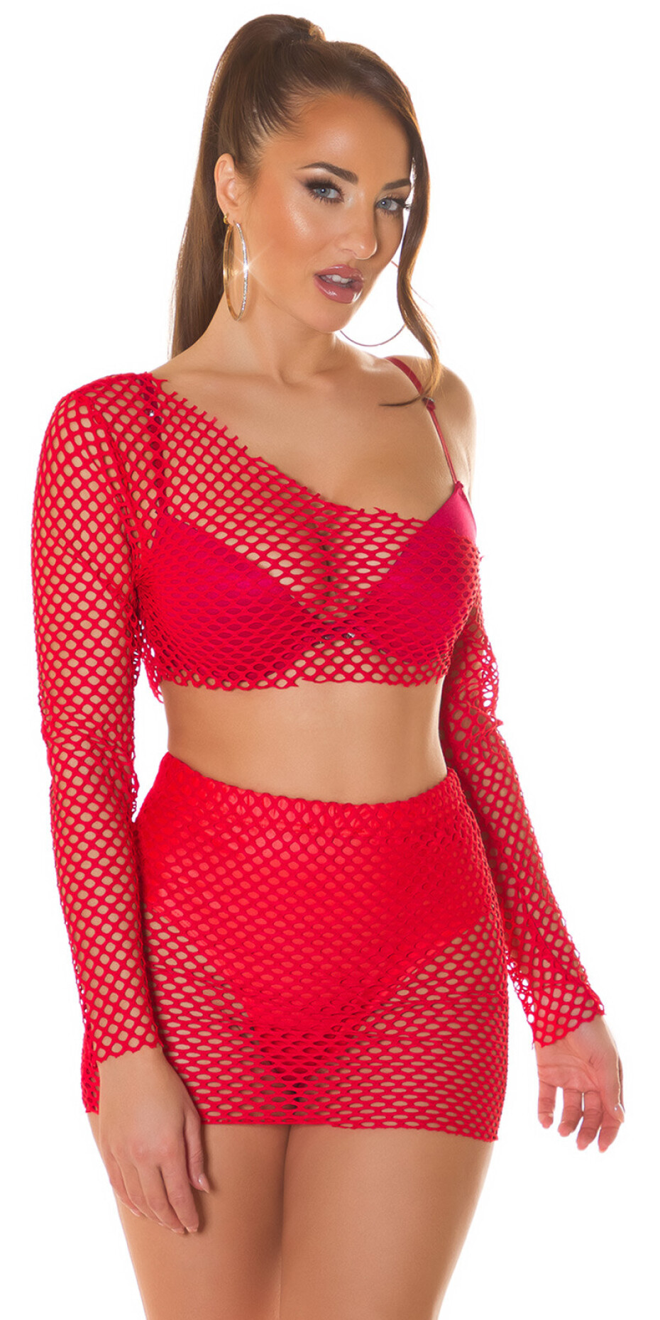 Sexy Koucla 2Piece Set / síťová sukně a top black Einheitsgroesse - main (16)