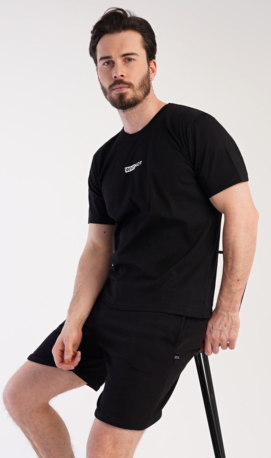 Pánské pyžamo šortky Thomas černá L - main (0)