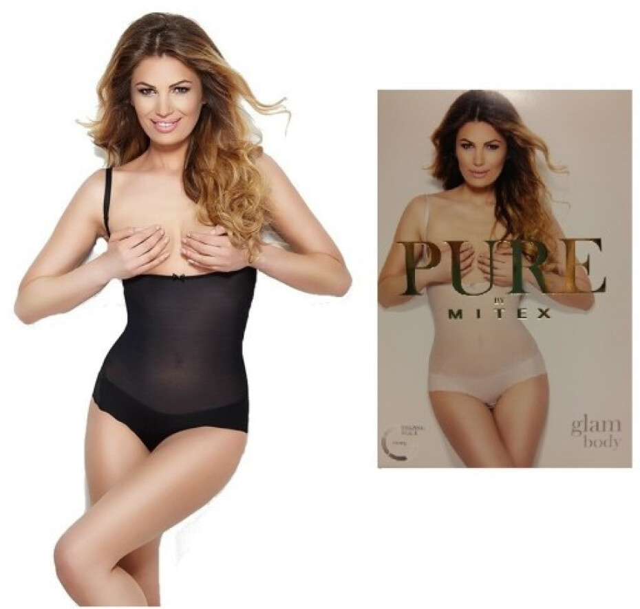 Dámské stahovací body Pure glam - Mitex černá 3XL - main (6)