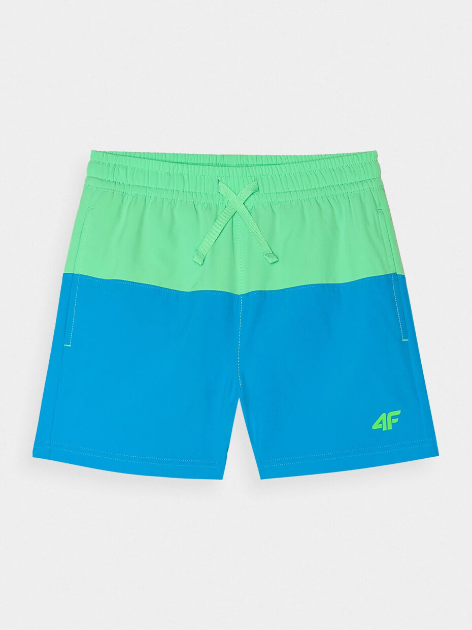 Chlapecké plážové šortky typu boardshorts 4F - modré Velikost: 134/140 - main (5)