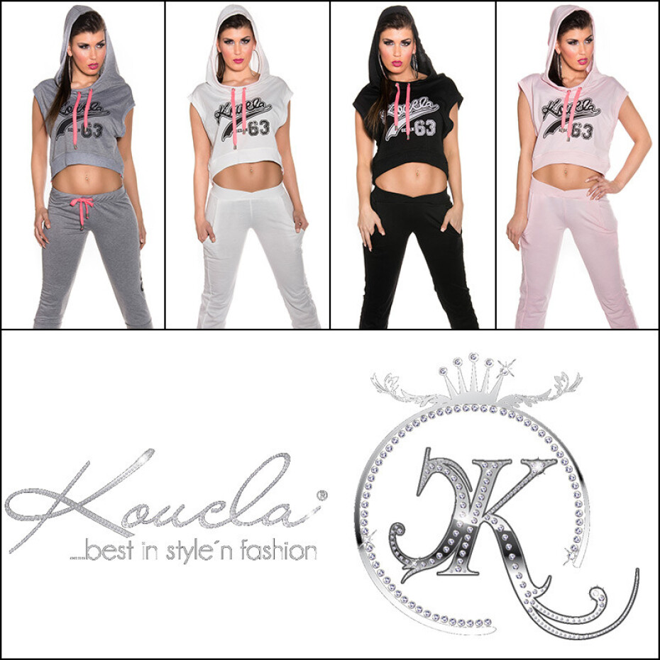Trendy KouCla Dance chillhoodie + zip na zádech barva pink velikost S/M - main (10)