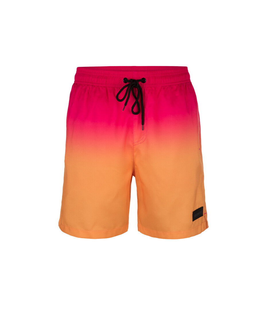 Pánské plavecké šortky ATLANTIC - růžové/oranžové Velikost: M - main (4)