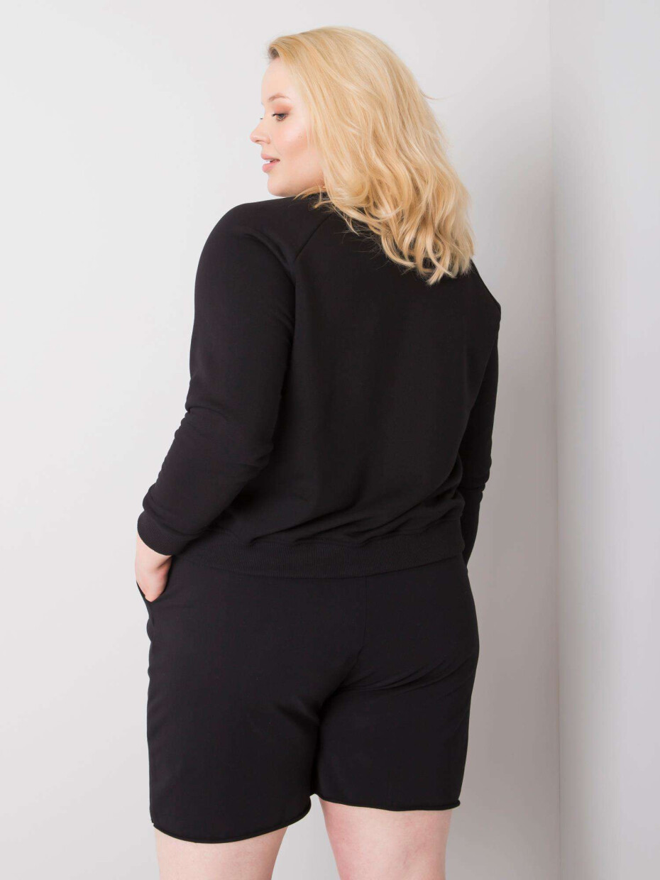 Černá oversize mikina s kapucí 3XL - main (3)
