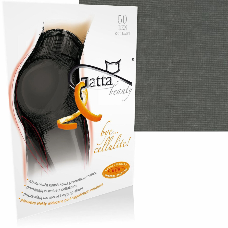 Punčocháče zimní Bye cellulite graphite - GATTA grafitová 3 - main (3)