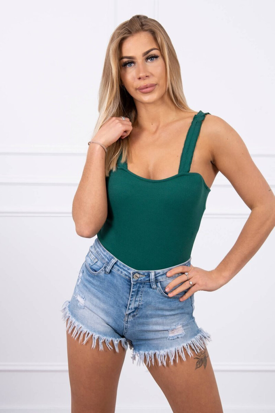 Body bez ramínek zelené UNI - main (3)