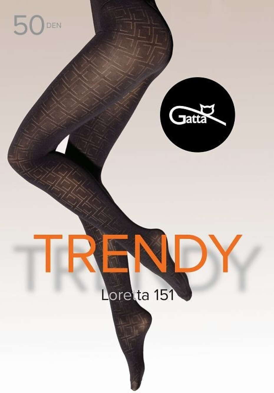 Dámské punčochové kalhoty Gatta Loretta 151 50 den 5-XL nero 5-XL - main (0)