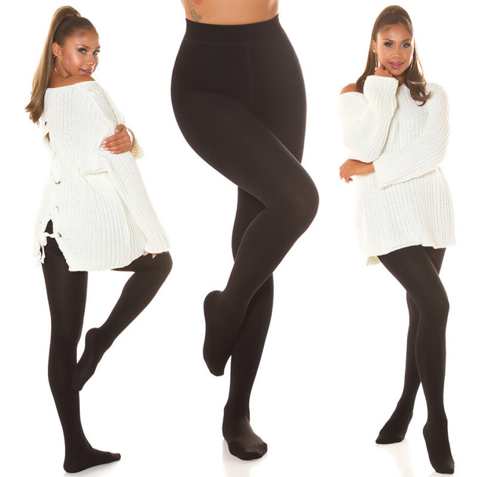 Sexy termální punčocháče H9392 černé - InStylefashion UNI - main (4)
