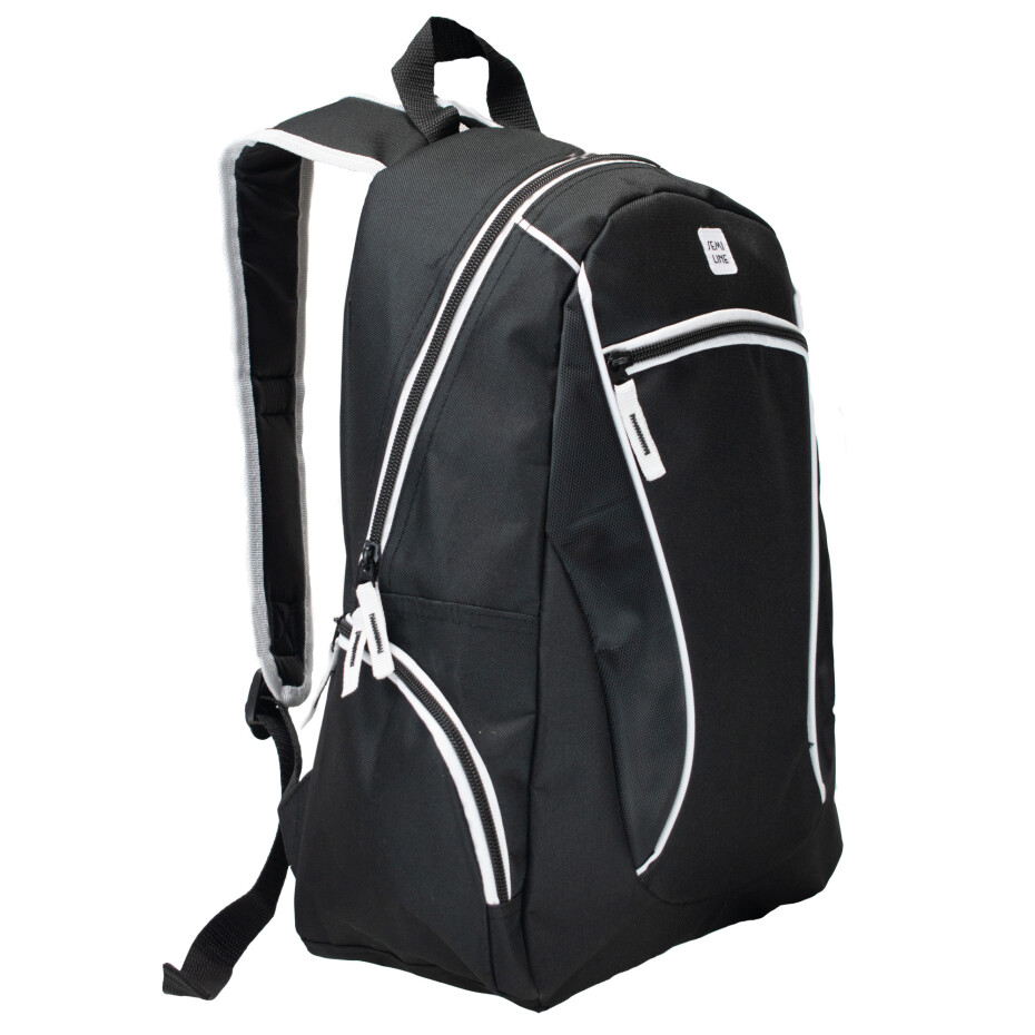 Batoh Semiline J4917-1 Black/White 43 cm x 28 cm x 15 cm - main (2)