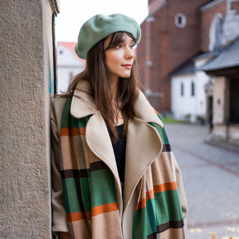 Šála Art Of Polo Sz22277 Bottle Green/Ginger UNI - main (0)