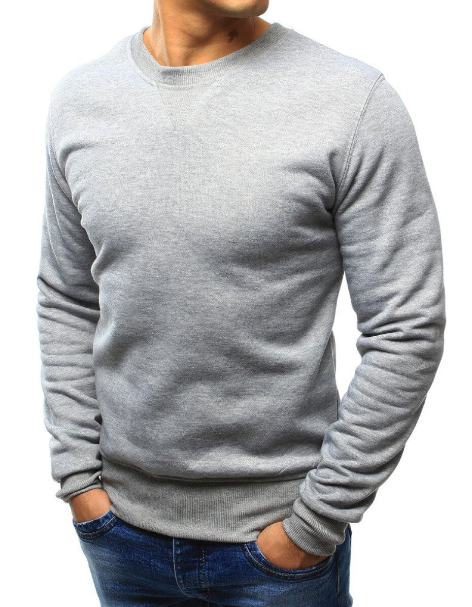 Šedá pánská mikina bez kapuce BX4822 XL - main (5)