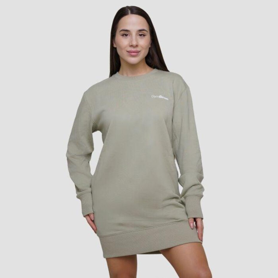 GymBeam Dámská mikina Agile Longline Sage - main (0)