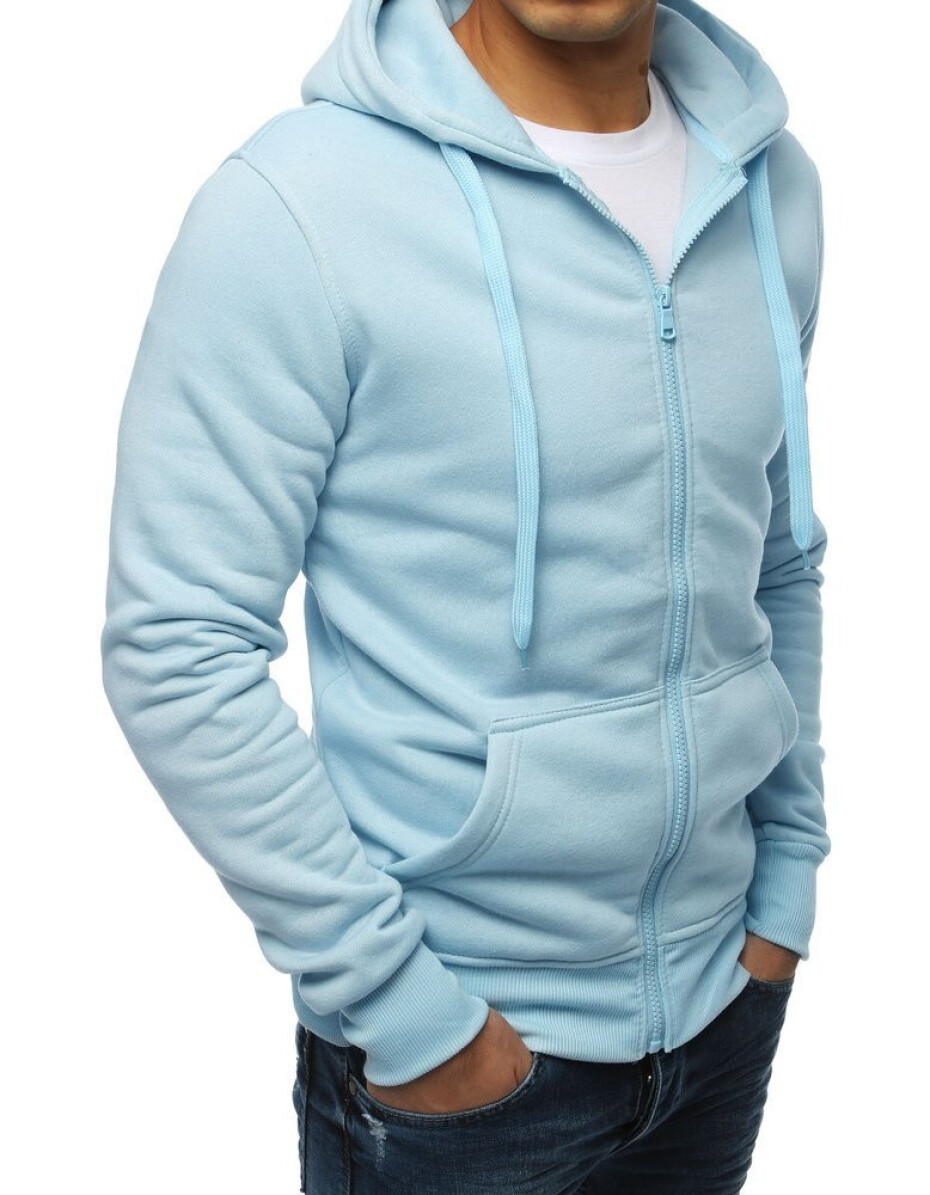 Nebesky modrá pánská mikina s kapucí BX4246 XL - main (5)