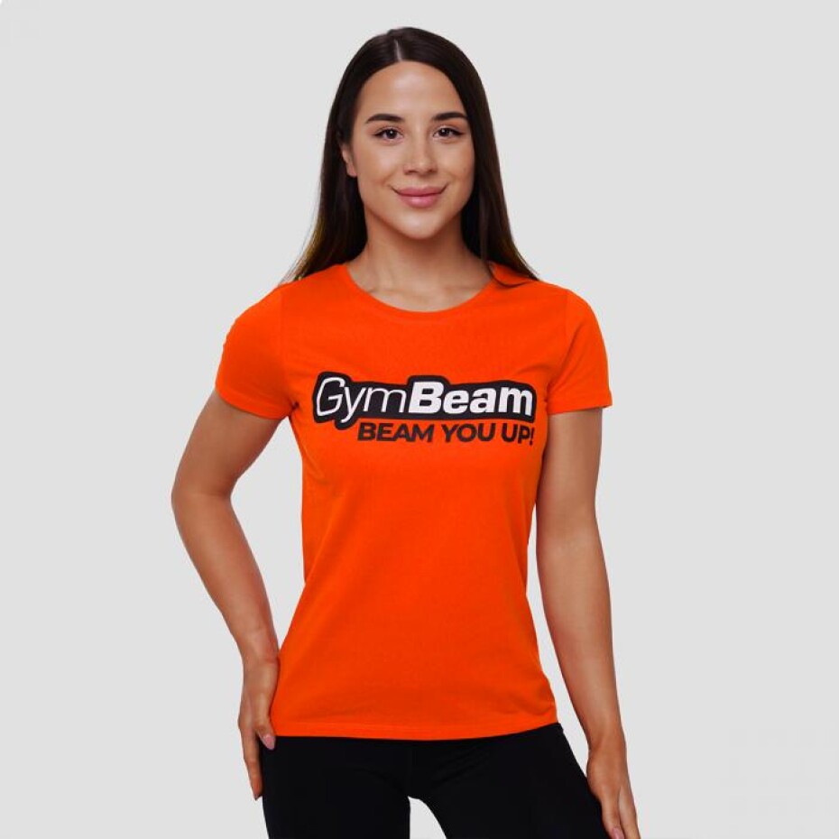 GymBeam Dámské Tričko Beam Orange - main (0)
