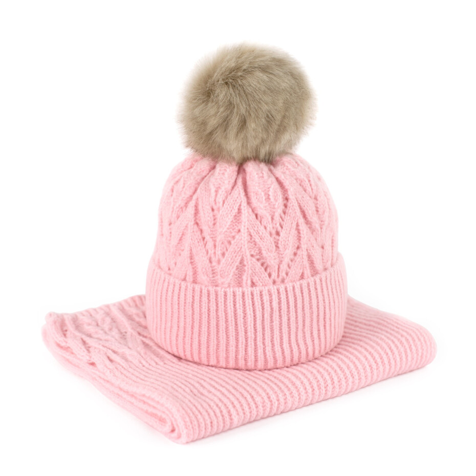 Klobouk a šátek Art Of Polo cz21800 Light Pink OS - main (0)