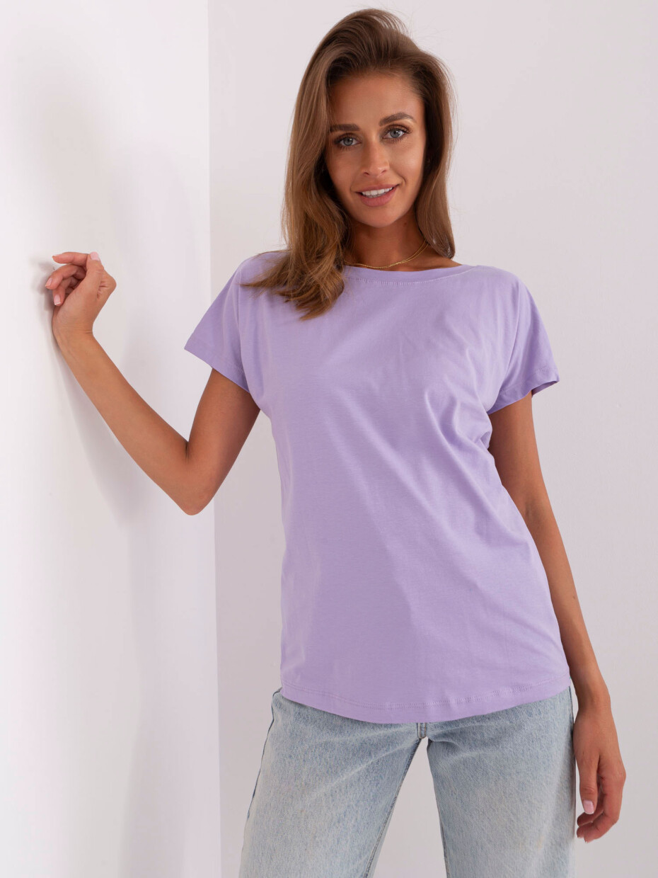 Světle fialové bavlněné tričko Fire BASIC FEEL GOOD Velikost: XL - main (4)