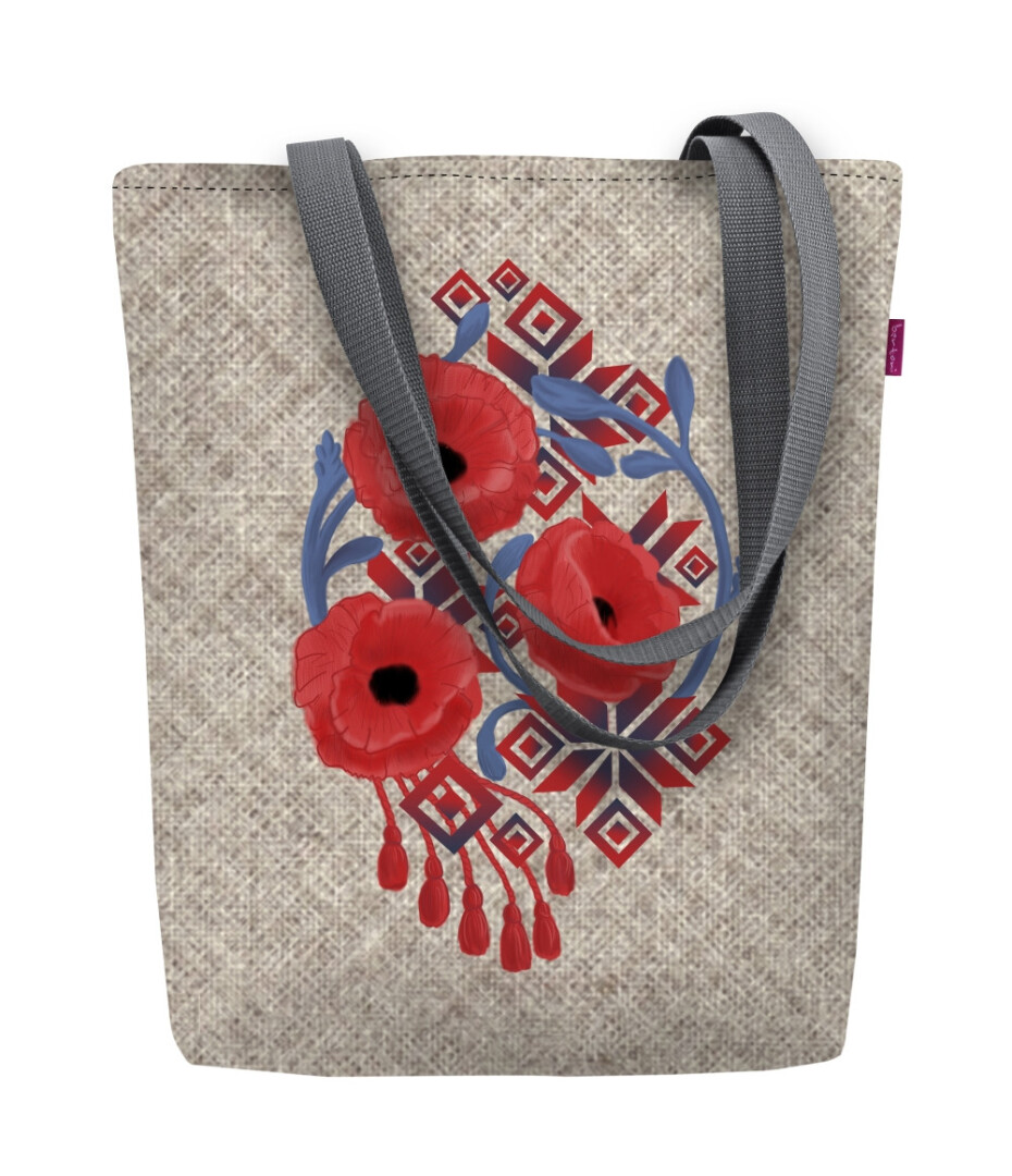 Bertoni Plátěná taška Sunny Julia Beige/Red 29 cm x 40 cm x 36 cm x 8 cm - main (5)