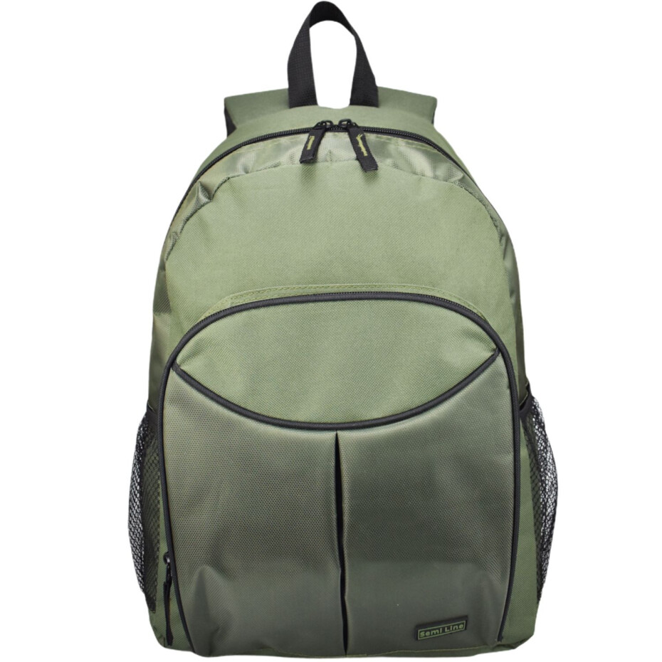 Batoh Semiline J4916-2 Khaki/Black 43 cm x 31 cm x 15 cm - main (2)