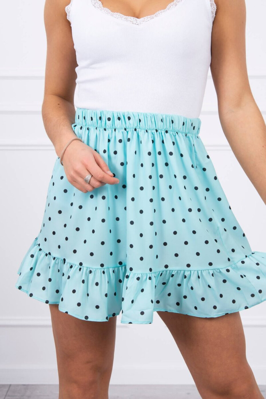 Puntíkatá sukně mint UNI - main (5)