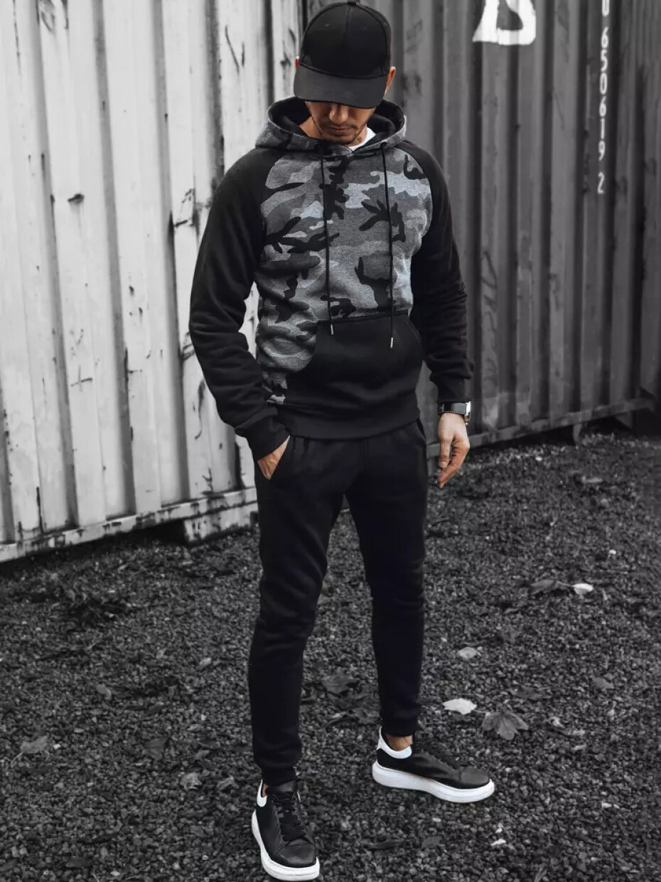 Pánská tmavě šedá mikina Dstreet BX5486 XXL - main (1)