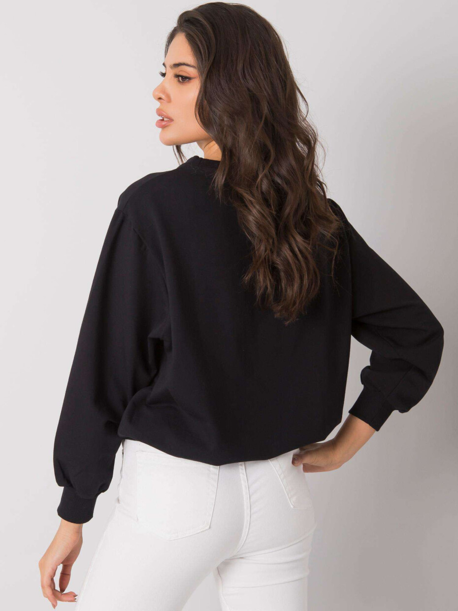 RUE PARIS Dámská černá mikina s kapucí L / XL - main (3)