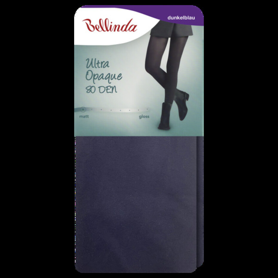 Neprůhledné punčochové kalhoty ULTRA OPAQUE 80 DEN - BELLINDA - modrá M - main (1)