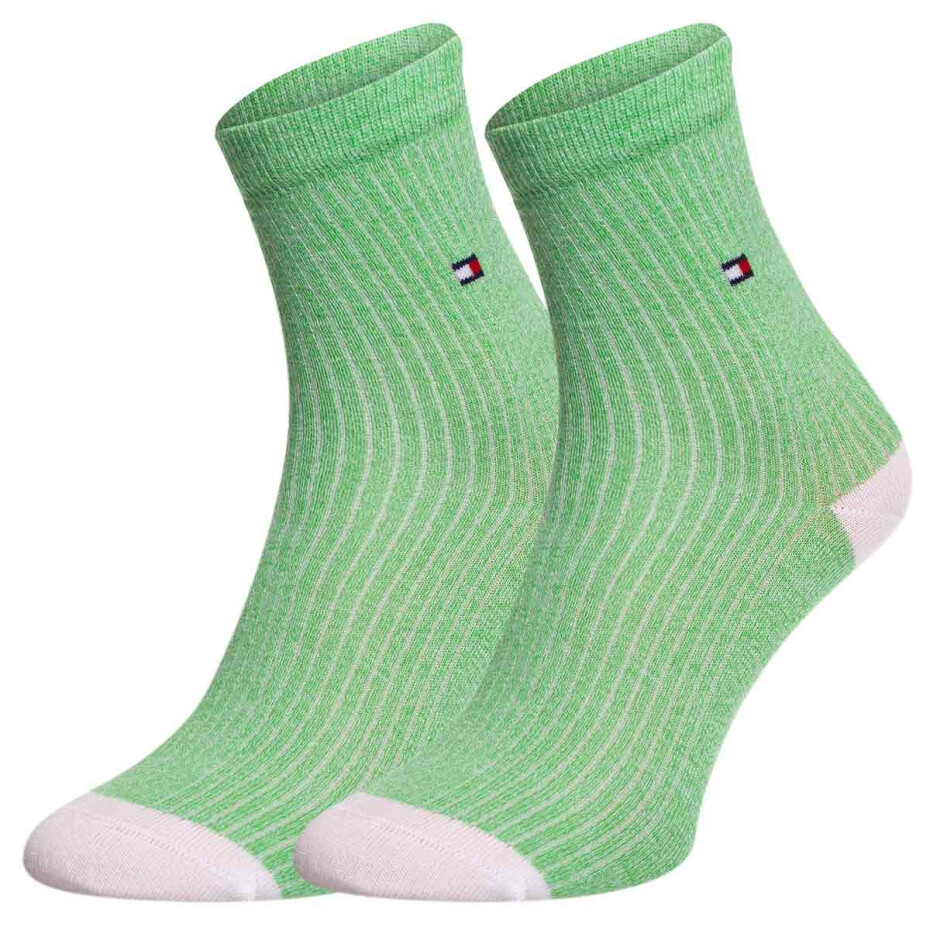 Ponožky Tommy Hilfiger 2Pack 701222646004 White/Green 35-38 - main (1)