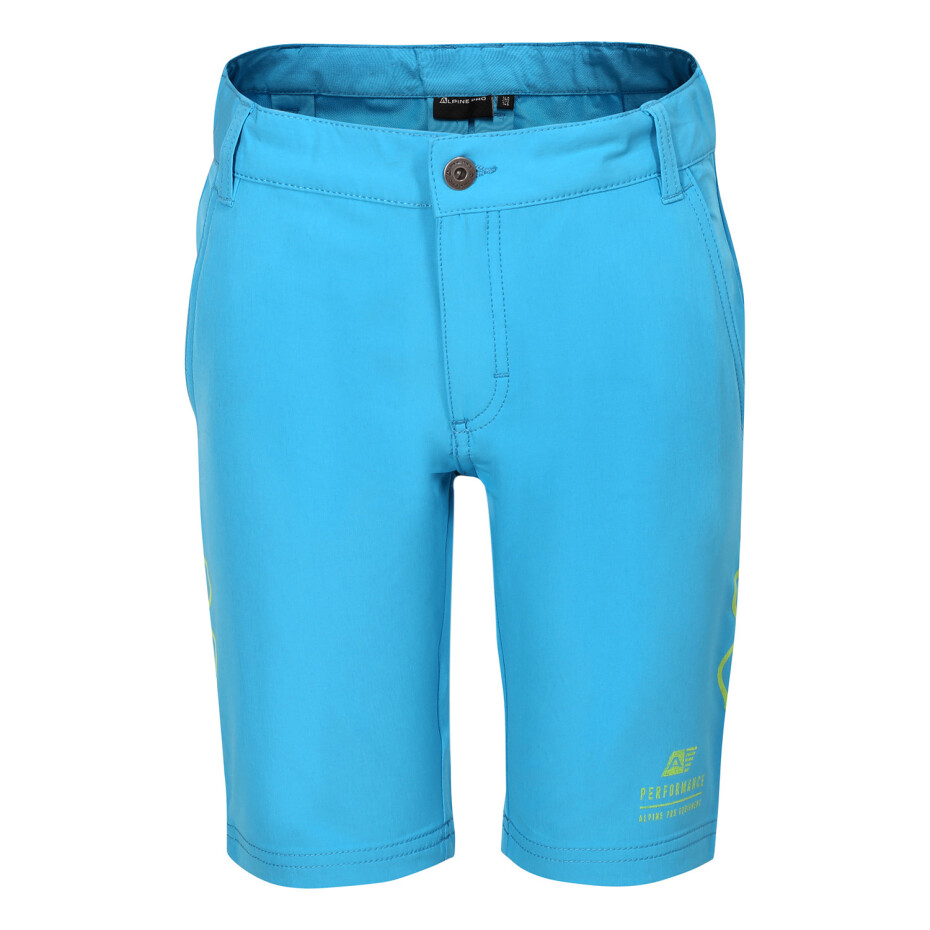 Dětské softshellové kraťasy ALPINE PRO COLO neon atomic blue 116-122 - main (0)