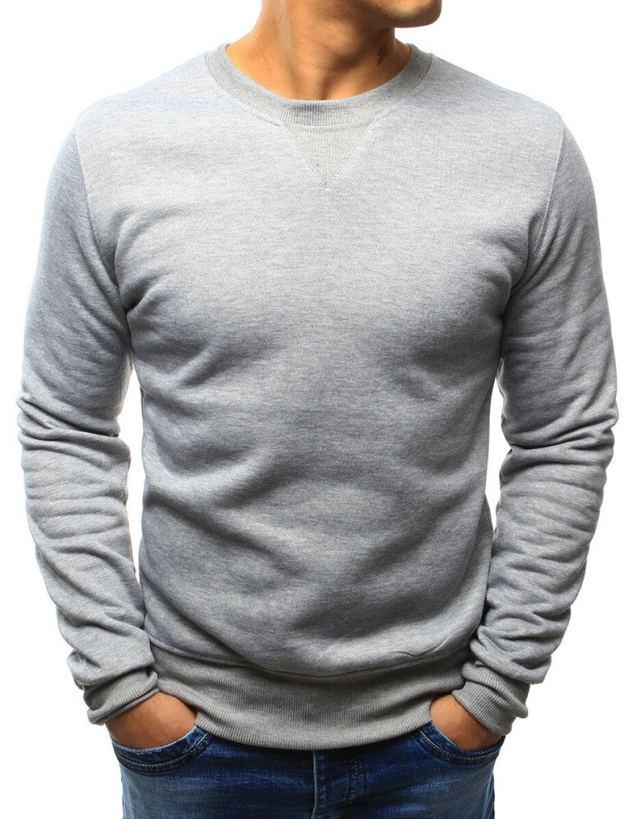 Šedá pánská mikina bez kapuce BX4822 XL - main (3)