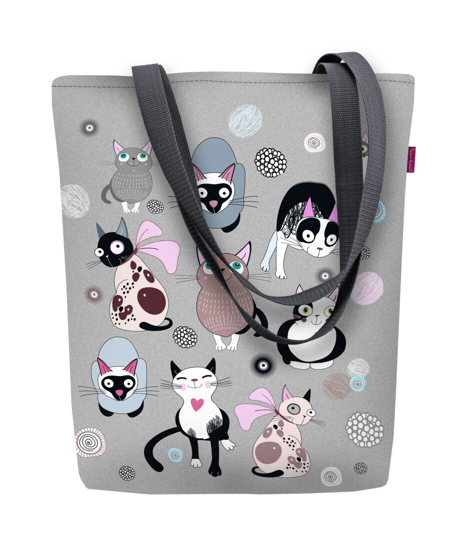 Bertoni Plátěná taška Sunny Catnip Grey 29 cm x 40 cm x 36 cm x 8 cm - main (3)