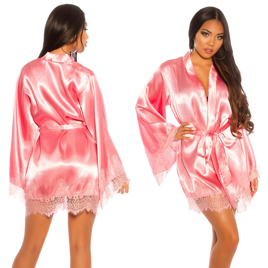 Sexy kimono KouCla s gürtlem black Einheitsgroesse - main (8)