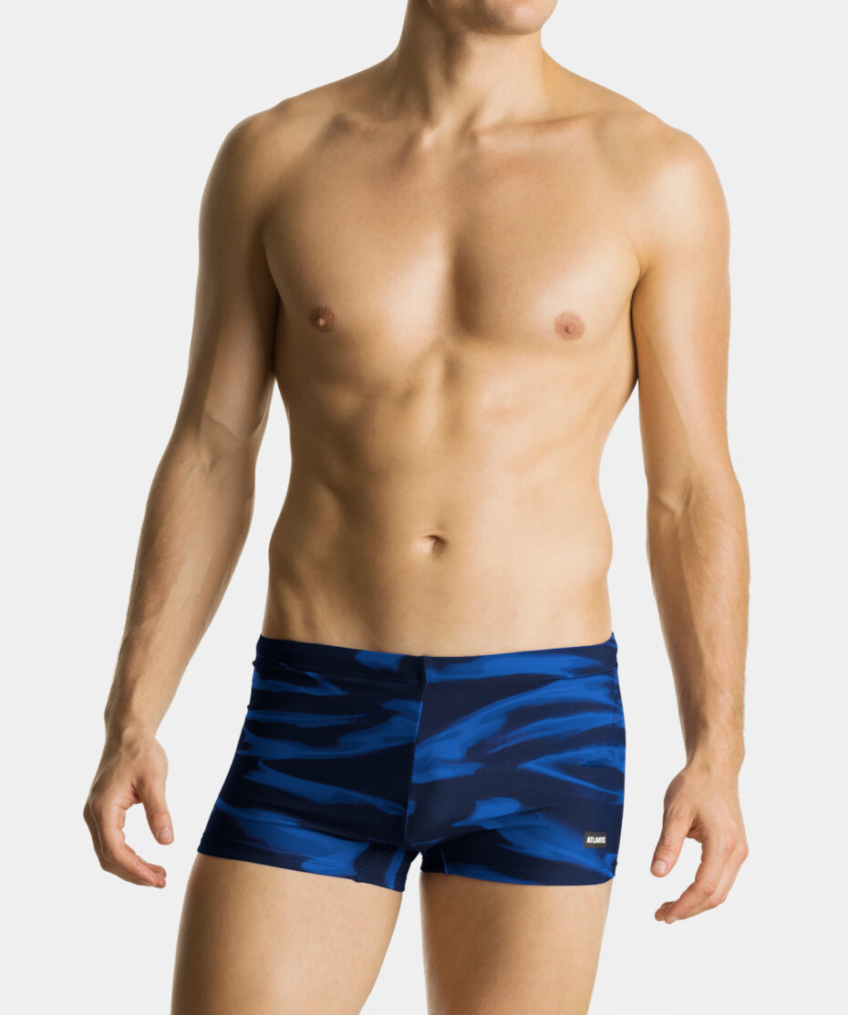 Pánské plavecké boxerky ATLANTIC - modré Velikost: XL - main (1)
