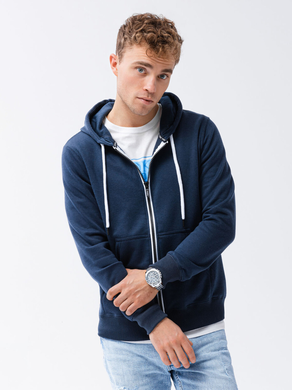 Ombre Sweatshirt B977-1 Námořnická modrá S - main (0)