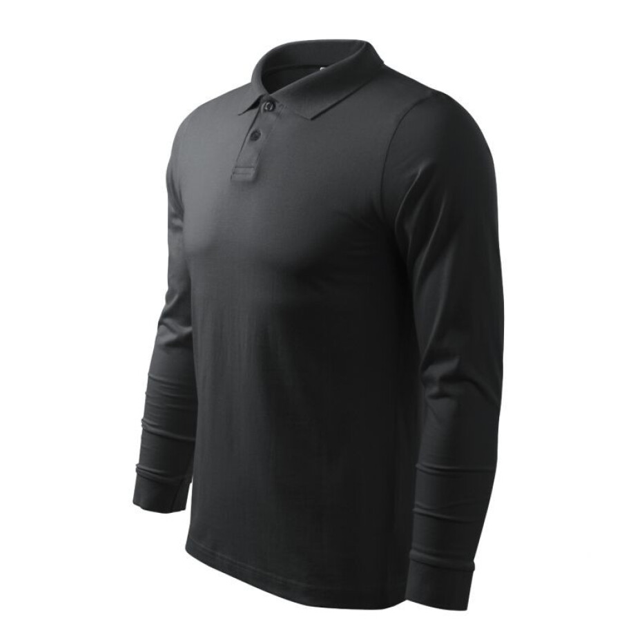 Malfini Single J. LS M MLI-21194 ebenově šedá polokošile s - main (2)