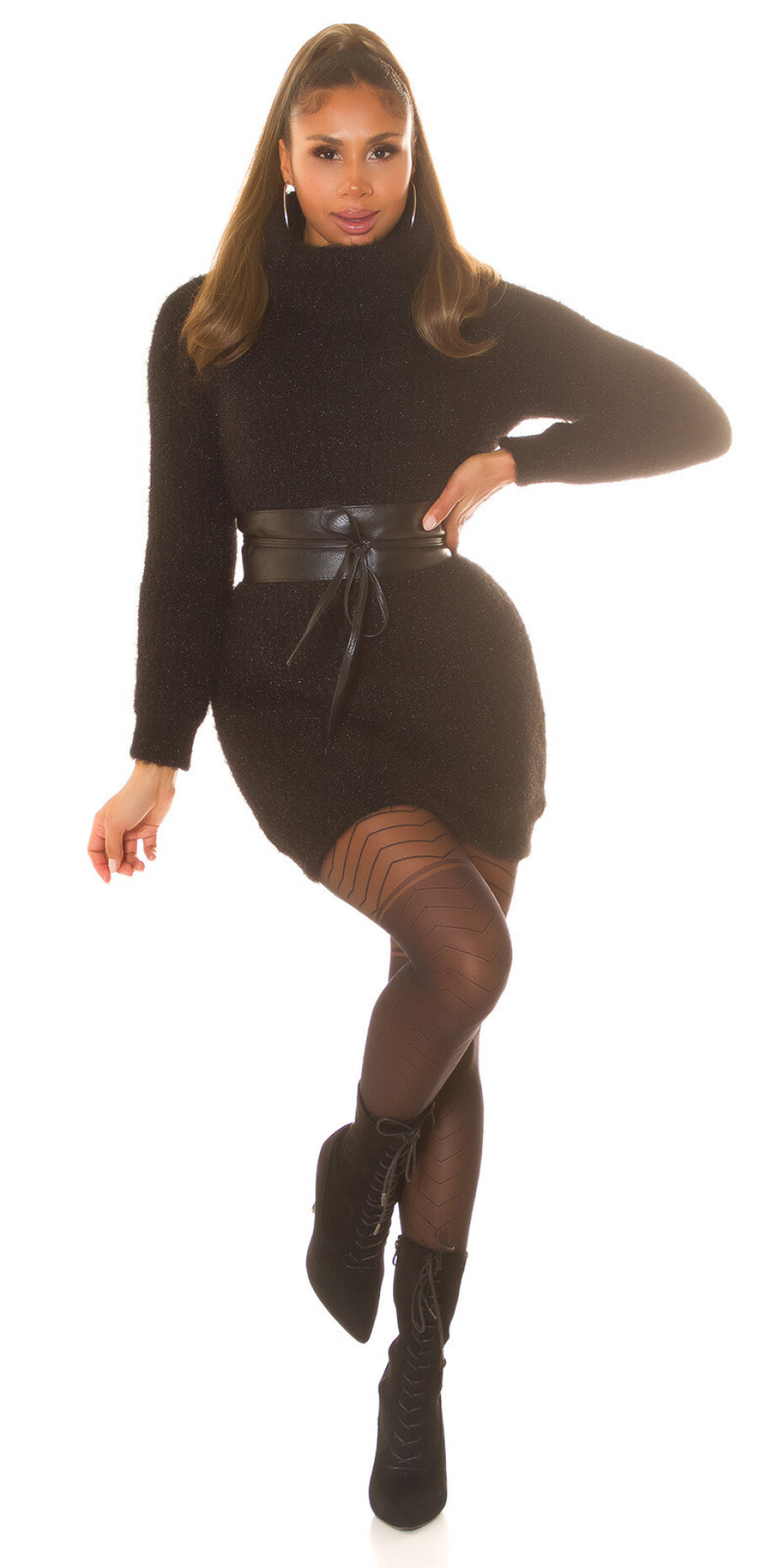 Dámské sexy punčocháče SH7713 černé - Koucla one size - main (16)