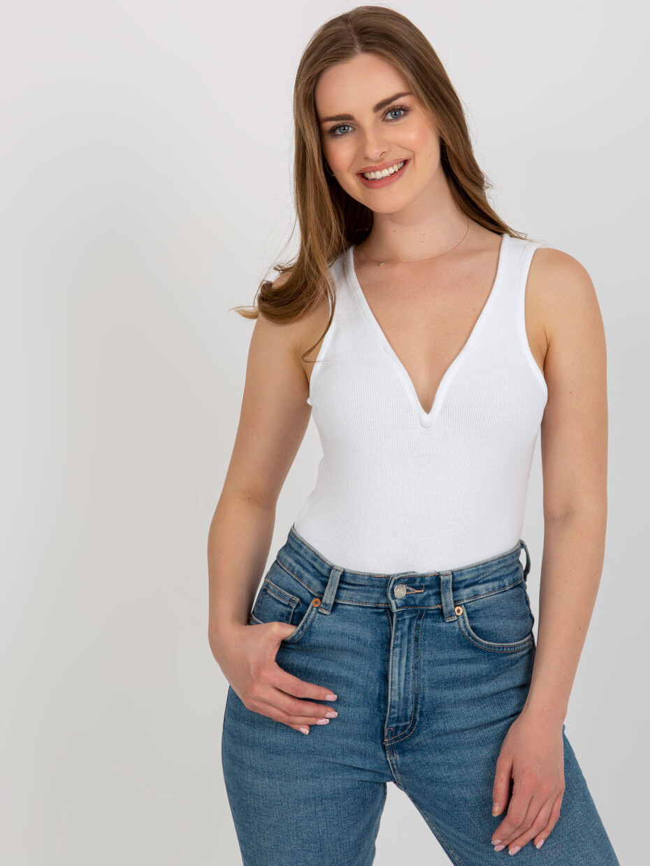Základní bílé žebrované body JEDNA VELIKOST - main (2)