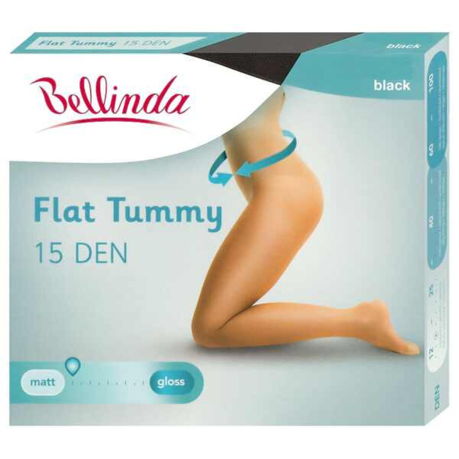 Dámské punčochové kalhoty FLAT TUMMY 15 DEN - BELLINDA - černá M - main (2)