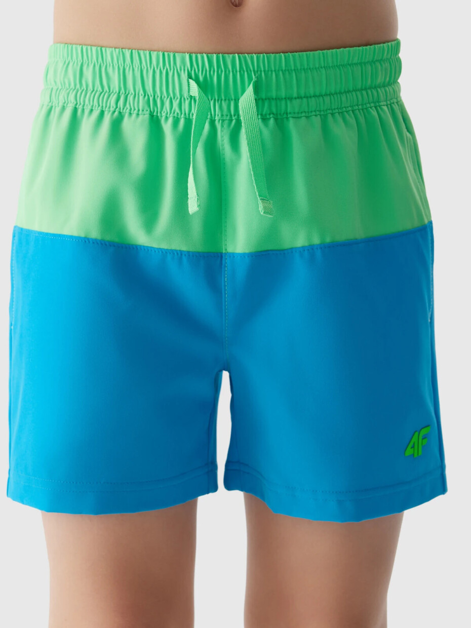 Chlapecké plážové šortky typu boardshorts 4F - modré Velikost: 134/140 - main (1)