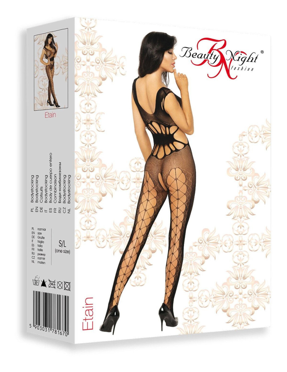 Bodystocking Etain - BEAUTY NIGHT FASHION černá S/L - main (7)
