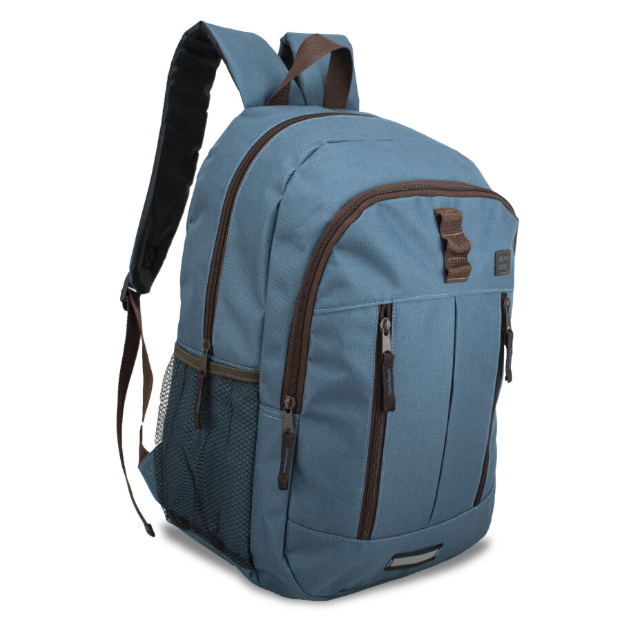 Batoh Semiline J4923-4 Námořnická modrá/hnědá/černá 42 cm x 29 cm x 17 cm - main (1)