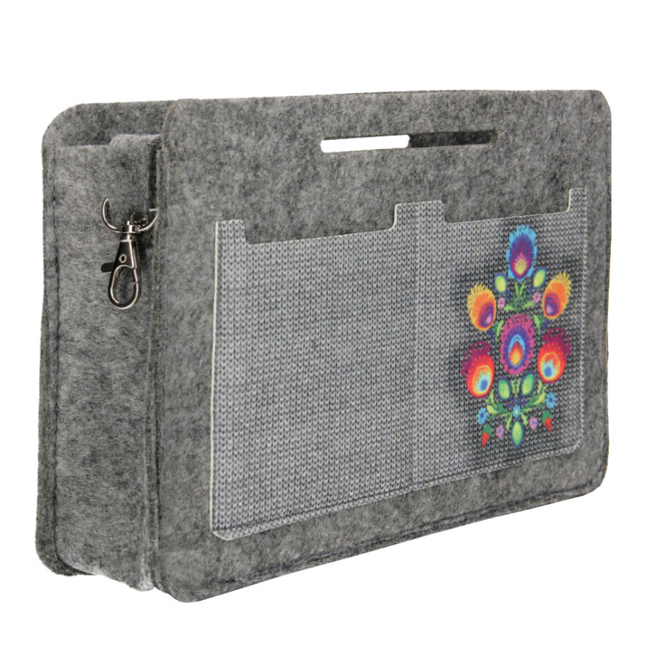 Bertoni Organizér do plstěné tašky Jagna White/Black 26 cm x 18 cm x 8 cm - main (3)