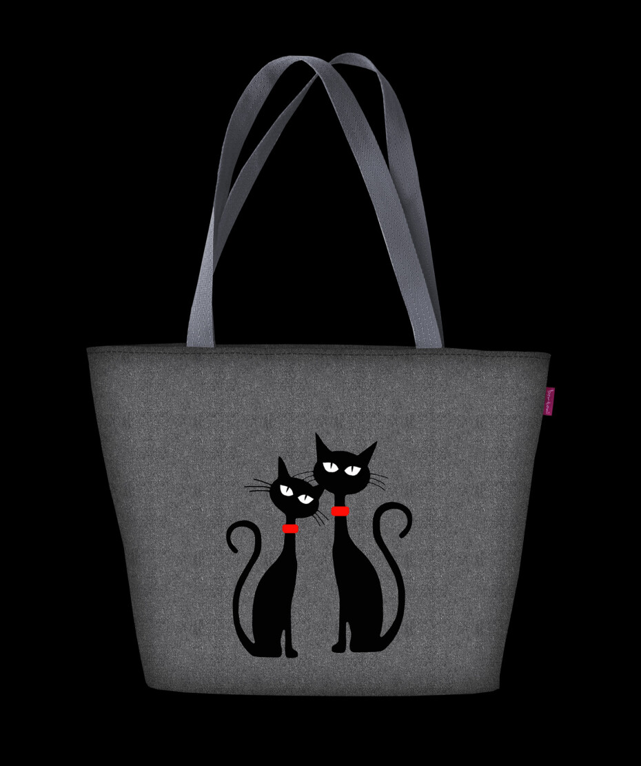 Bertoni Taška Holi Czarne Koty Grey 36 cm x 33 cm x 45 cm x 10 cm - main (3)