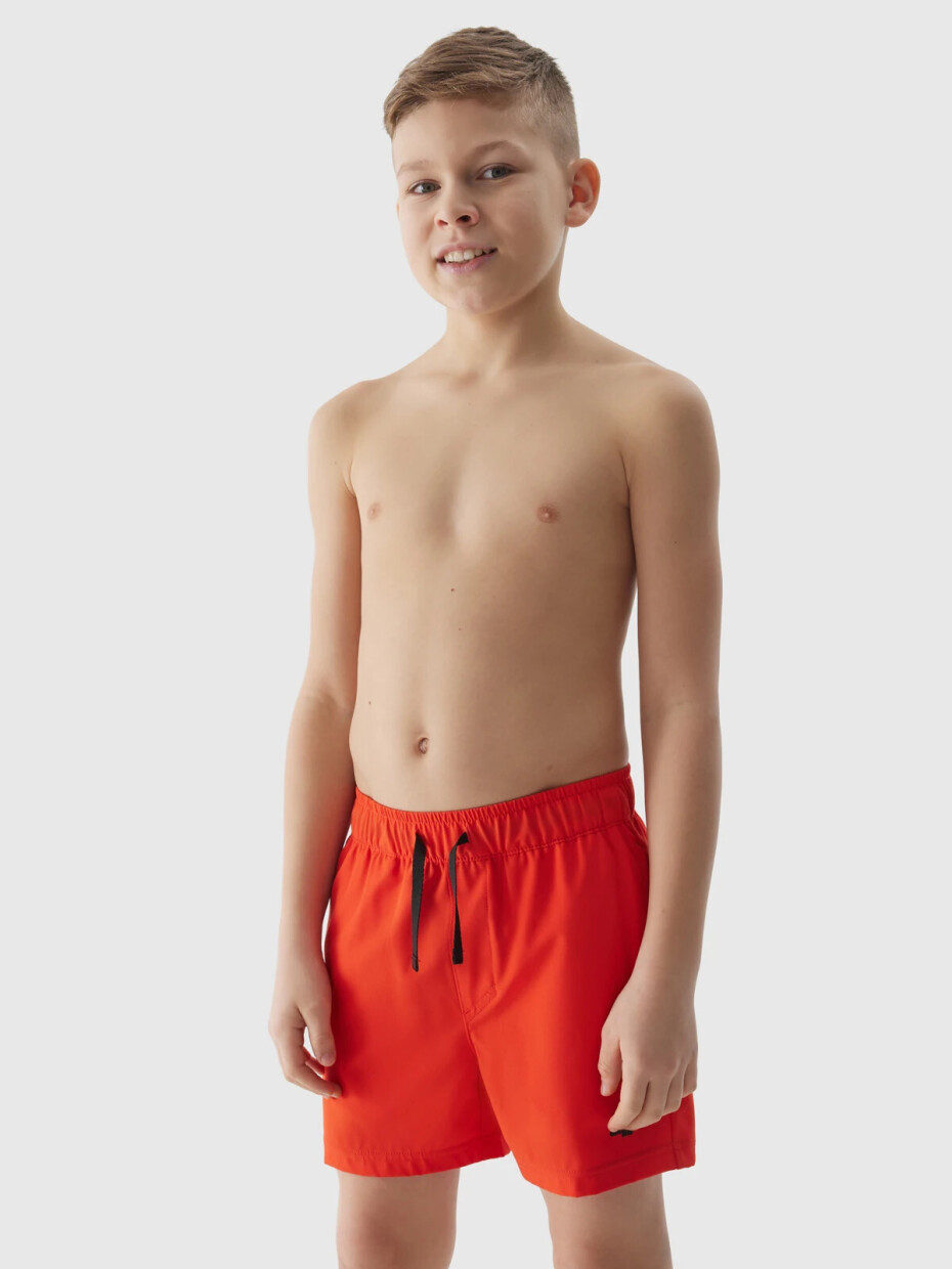 Chlapecké plážové šortky typu boardshorts 4F - červené Velikost: 122/128 - main (0)