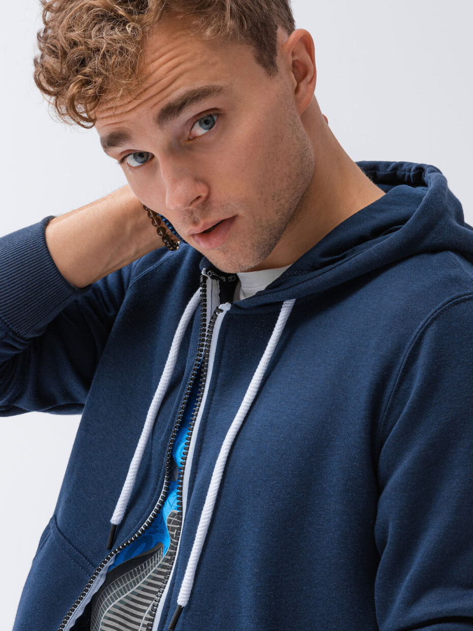Ombre Sweatshirt B977-1 Námořnická modrá S - main (2)